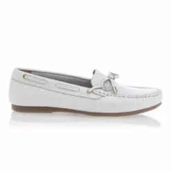 Simplement B Mocassins / Chaussures Bateau Femme Blanc